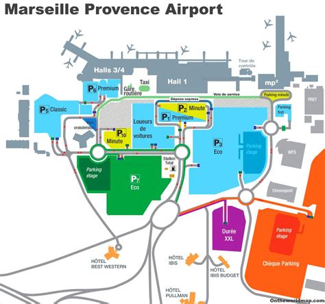marseille airport map